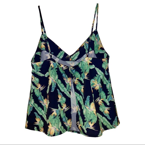 Tropical Printed Open Back Tank - Picture 5 of 5